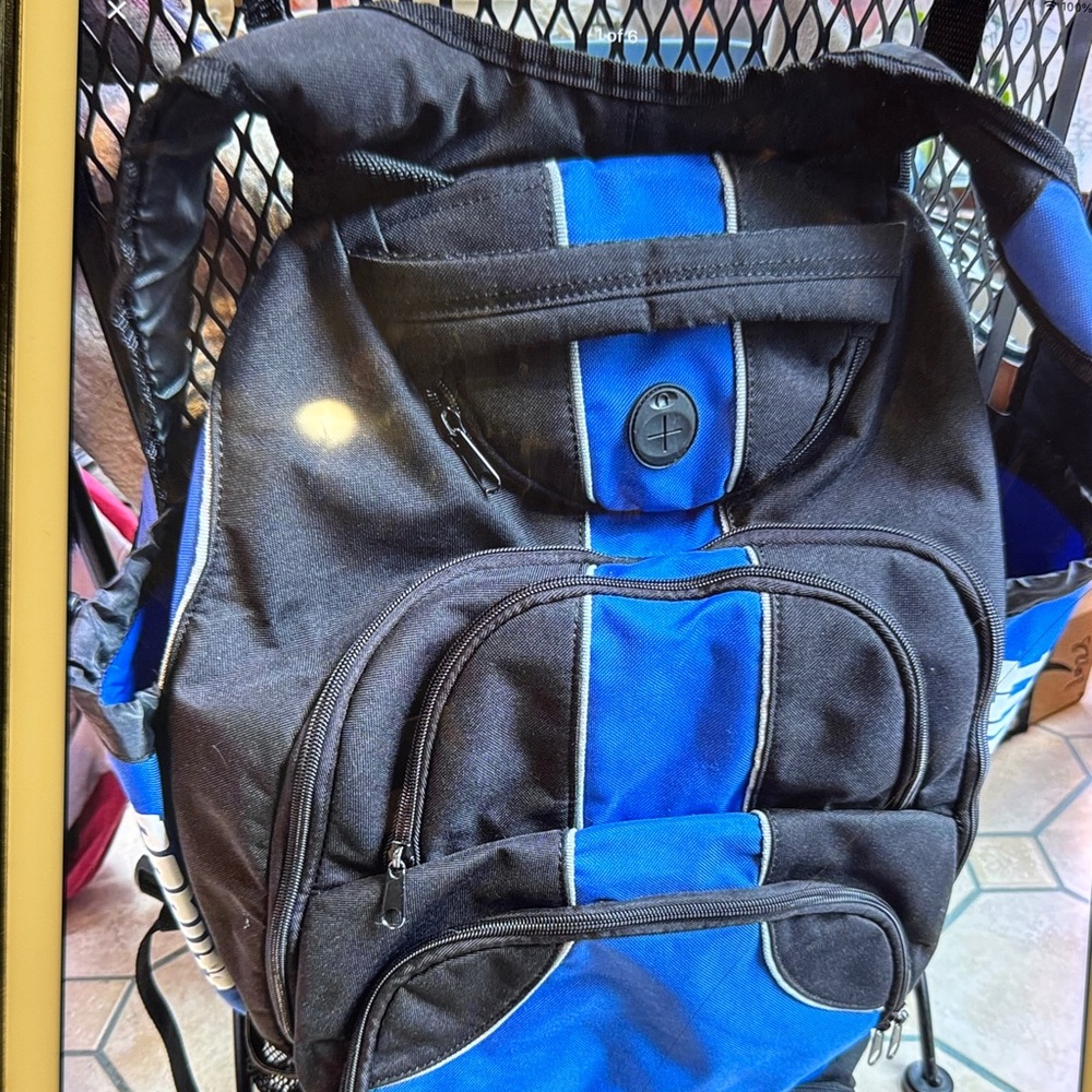 Schutt Sleek Black and Blue Bat Bag